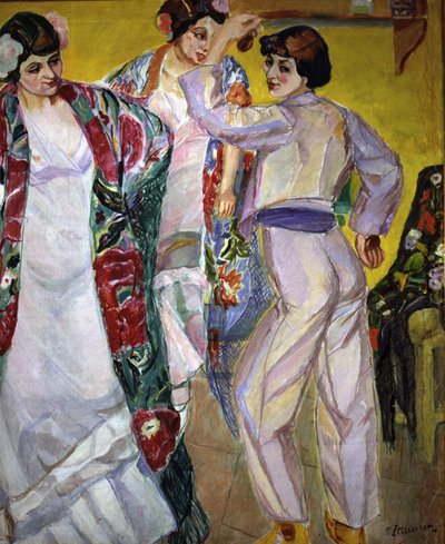 Flamenco-sted, 20. århundrede (maleri) af Francisco de Iturrino