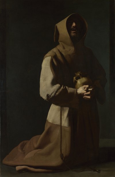 Sankt Frans i meditation, 1635-1640 af Francisco de Zurbaran