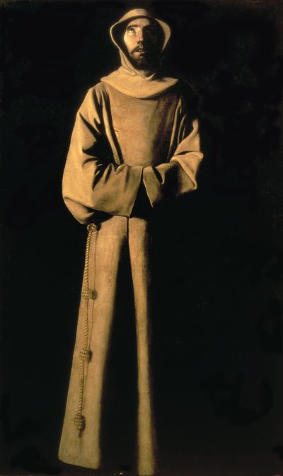 St. Francis fra Assisi, c.1640 (olie på lærred) af Francisco de Zurbaran