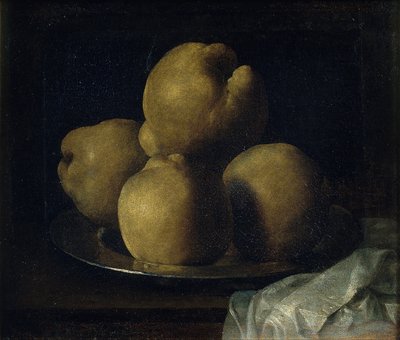 Stilleben med skål af kvæde af Francisco de Zurbaran