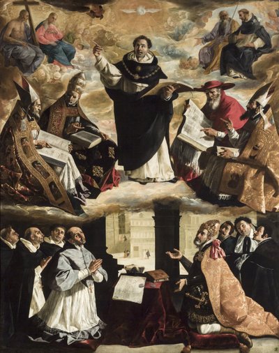 The Apotheosis of Saint Thomas Aquinas, ca 1631. af Francisco de Zurbaran