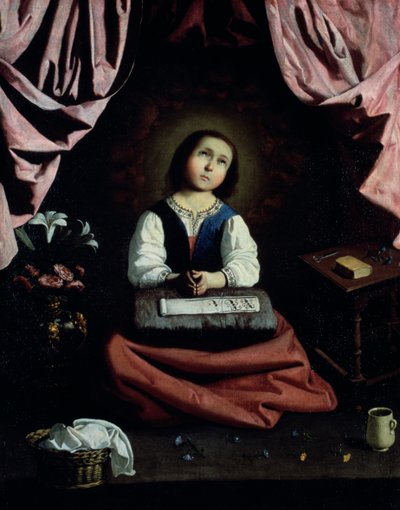 Den unge jomfru, c1632-33 af Francisco de Zurbaran