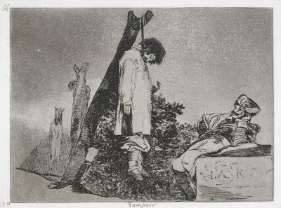 Ikke (i dette tilfælde) heller ikke (Tampoco) fra serien The Disasters of War (Los Desastres de la Guerra... af Francisco de Goya