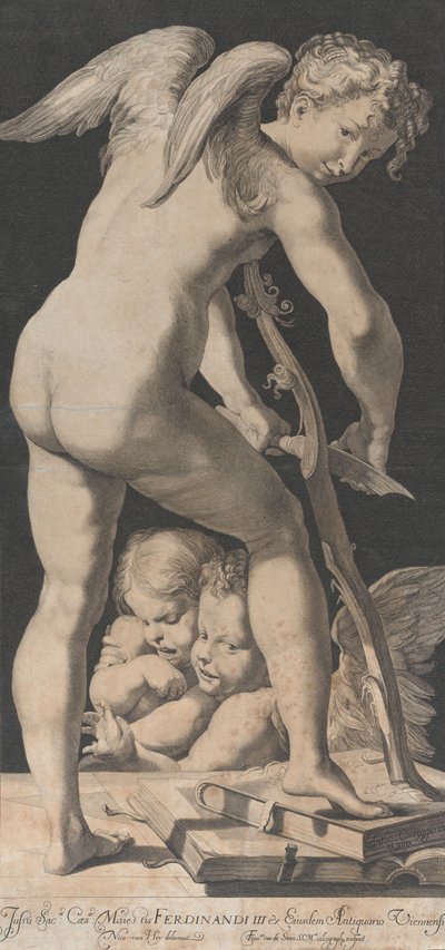 Amor spidser sin bue, 1645-72. af Franciscus van der Steen