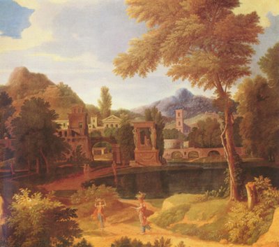 Landskab af Francisque Millet