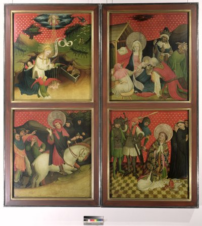 St. Thomas-alteret fra Johanneskirken, Hamborg, begyndte i 1424 (tempera og olie på panel) af Francke Master