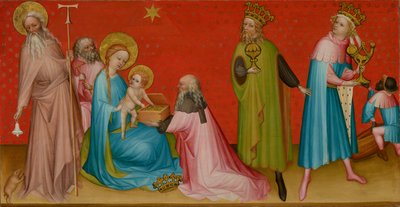 De hellige tre kongers tilbedelse med Sankt Anthony Abbot af Franco Flemish Master