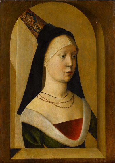 Portræt af en kvinde, c.14775-80 af Franco Flemish School