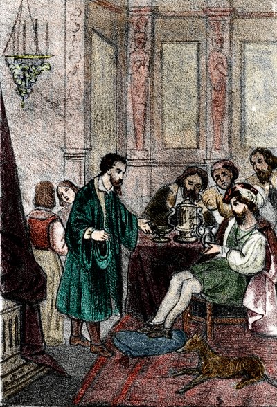 Billedhuggeren Benvenuto Cellini ved hoffet til kongen af Frankrig Francois I af Franco Mistrali