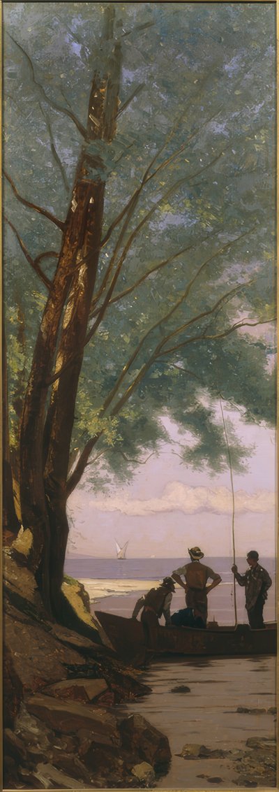 Veveyses flodmunding af Francois-Louis-David Bocion