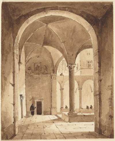 Et Kloster af Francois-Marius Granet