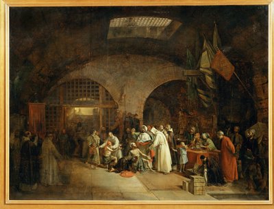 Frigørelse af fanger i Algiers fængsler ... af Francois Marius Granet