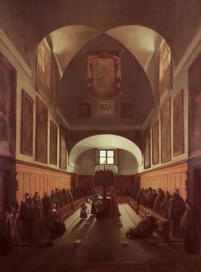Kapucinerkirkens kor, Rom af Francois Marius Granet