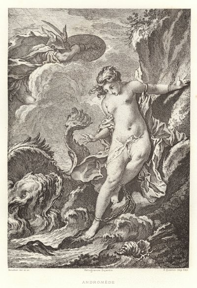 Andromede (gravering) af Francois (after) Boucher