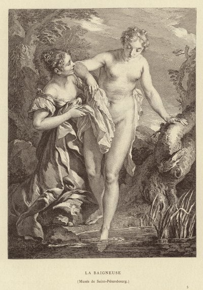 Bademanden af Francois (after) Boucher