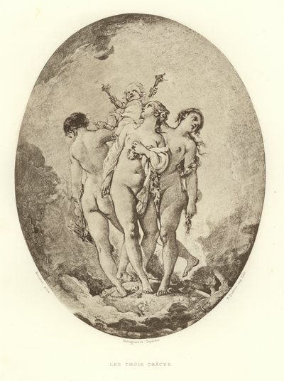 De tre nåder (gravering) af Francois (after) Boucher