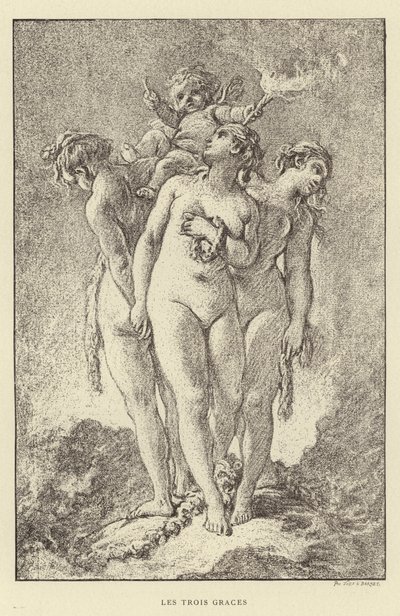 De tre nåder (gravering) af Francois (after) Boucher