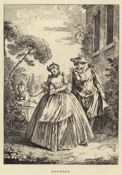 Sganarelle (gravering) af Francois (after) Boucher