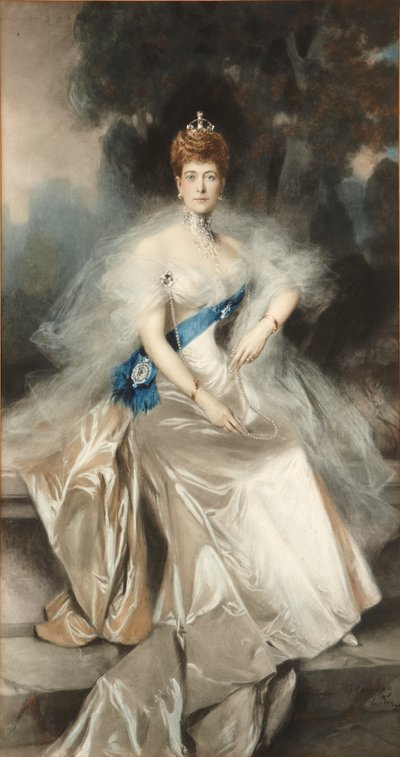 Dronning Alexandra af Francois (after) Flameng