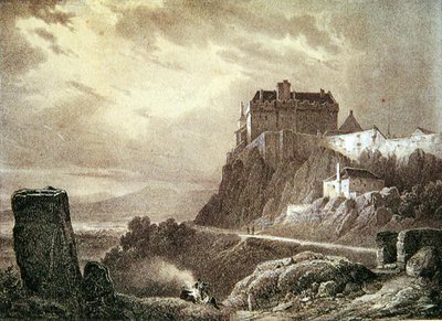 Stirling Castle, graveret af Villeneuve af Francois Alexandre Pernot