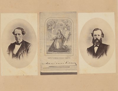 [Baron von Magnus, autograf af kejser Maximilian af Mexico, Dr. Bosch], 1867. af Francois Aubert