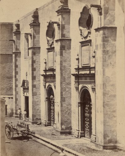 [Fængslingssted for kejser Maximilian af Mexico og soldater], 1867. af Francois Aubert