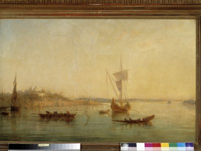 Udsigt over indgangen til Bosporus i Konstantinopel af Francois Barry