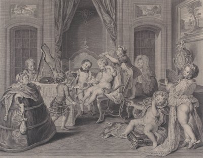 Børnespil Børnelege, 1731. af Francois Bernard Lepicie