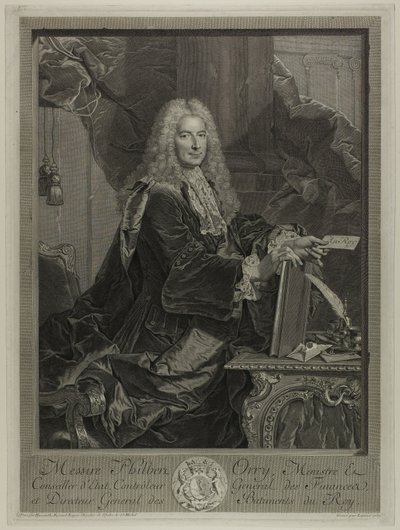 Portræt af Philibert Orrey af Francois Bernard Lepicie