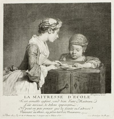 Skole elskerinde af Francois Bernard Lepicie