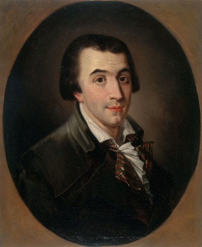 Portræt af Jacques-Pierre Brissot de Warville 1754-1793, ca. 1790. af Francois Bonneville