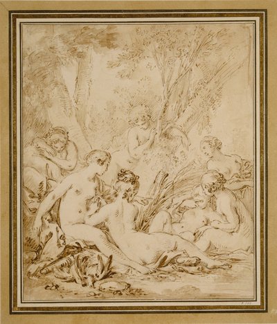 Diana og Callisto af François Boucher