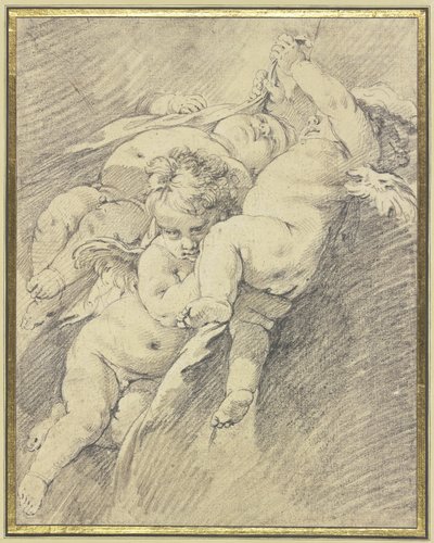 Tre engle, der svæver i luften af François Boucher