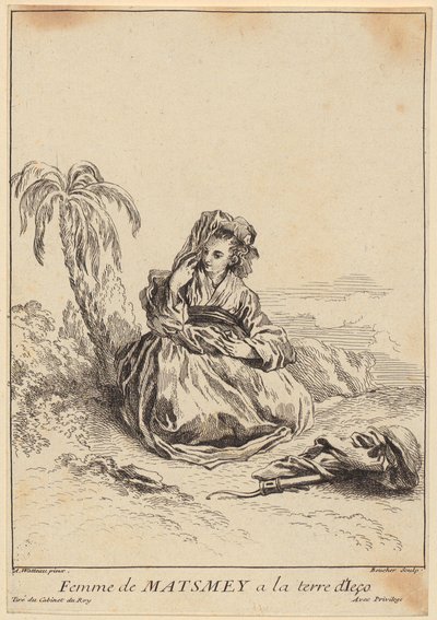 En indfanget turteldue af François Boucher
