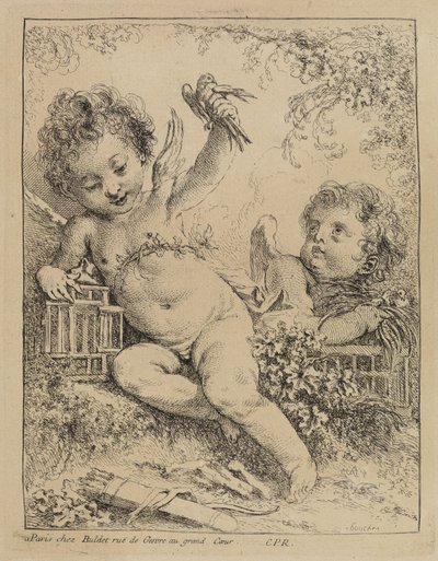 Den indespærrede turteldue af François Boucher