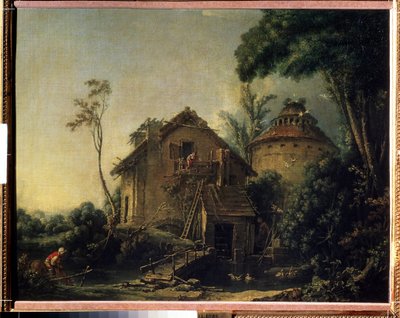 ""Le moulin a vent"" (Vindmøllen) Maleri af Francois Boucher (1703-1770) 1752 Moskva Pushkin Museum af François Boucher