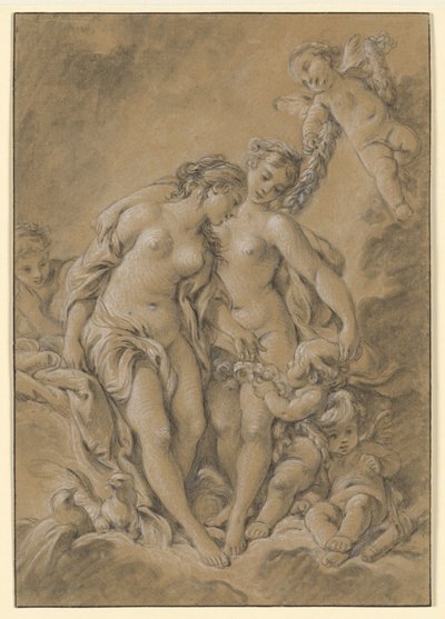 Nymfer og amoriner af François Boucher
