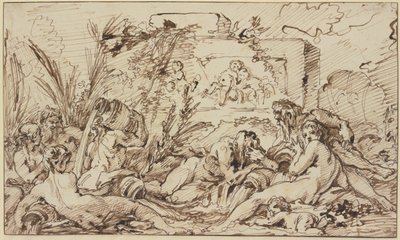 Nymfer og flodguder af François Boucher