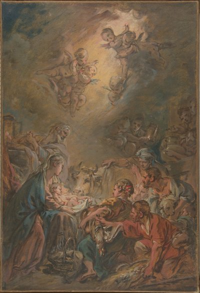 Hyrdernes tilbedelse af François Boucher