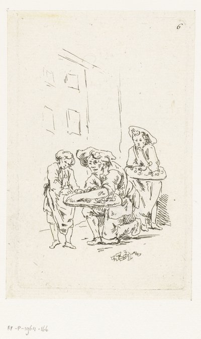 To gadesælgere af François Boucher