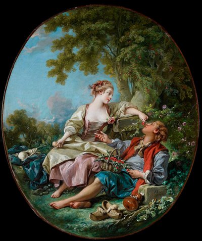""Træsskoene"" Maleri af Francois Boucher (1703-1770) 1768 Art Gallery of Ontario, Toronto af François Boucher