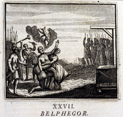 Belphegor. Fabler af Jean de La Fontaine (1621-95). Illustration af Francois Chauveau (1613-1676). Udgave af 1728. af Francois Chauveau