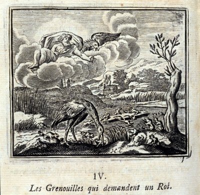 Fabler af Jean de La Fontaine (1621-95). Illustration af François Chauveau (1613-1676). Udgave af 1728. af Francois Chauveau