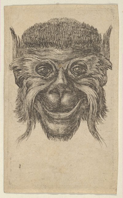 Monkey Mask, fra Divers Masques, CA. 1635-45. af Francois Chauveau