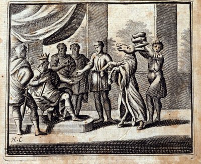 Charlatanen. Fabler af Jean de La Fontaine (1621-95). Illustration af François Chauveau (1613-1676). Udgave af 1728. af Francois Chauveau