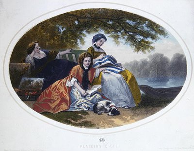 Sommerens glæder af Francois Claudius after Compte Calix
