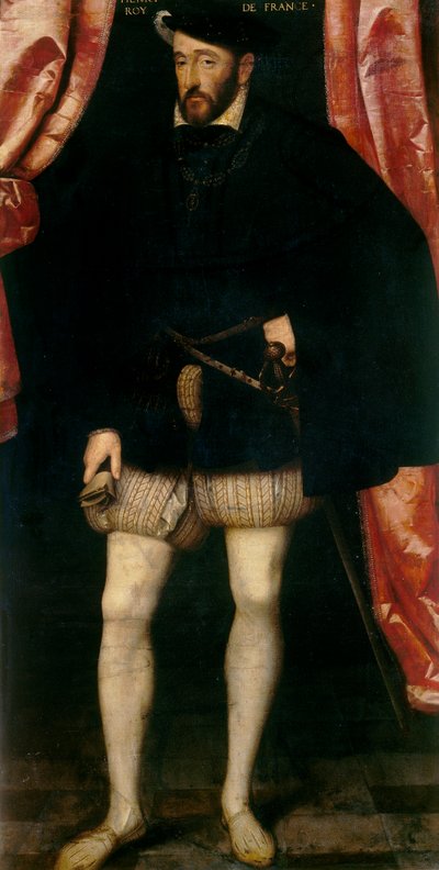 Portræt af Henri II af Frankrig af François Clouet