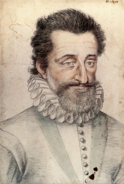 Portræt af kong Henrik IV af Frankrig (1553-1610) af François Clouet
