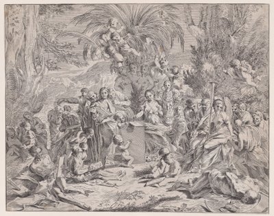 En allegori over maleri, 1600-tallet. af Francois Collignon