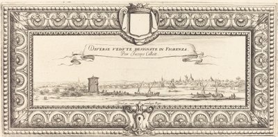 Titelside til Callots "Various Italian Landscapes" af Francois Collignon